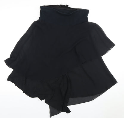 MNG Women's Black Asymmetric Skirt Size S