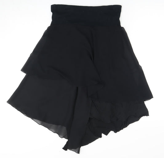 MNG Women's Black Asymmetric Skirt Size S