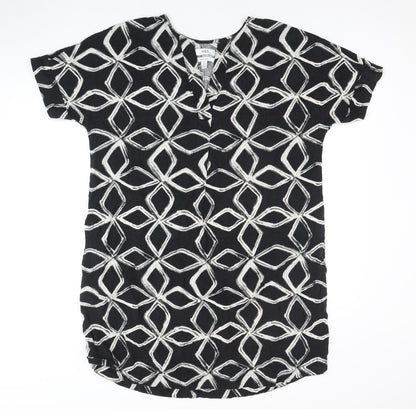 Marks and Spencer Women's Black Shift Dress, Size 14