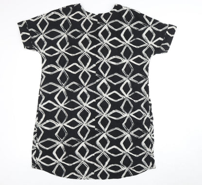 Marks and Spencer Women's Black Shift Dress, Size 14