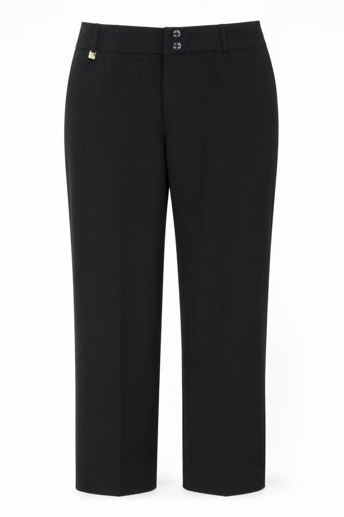Womens UK Size 12 David Emanuel Regular Fit  Black Trousers