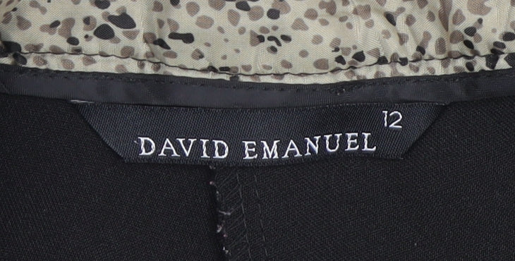 David Emanuel Women's Black Trousers Size 12
