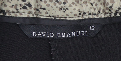 David Emanuel Women's Black Trousers Size 12