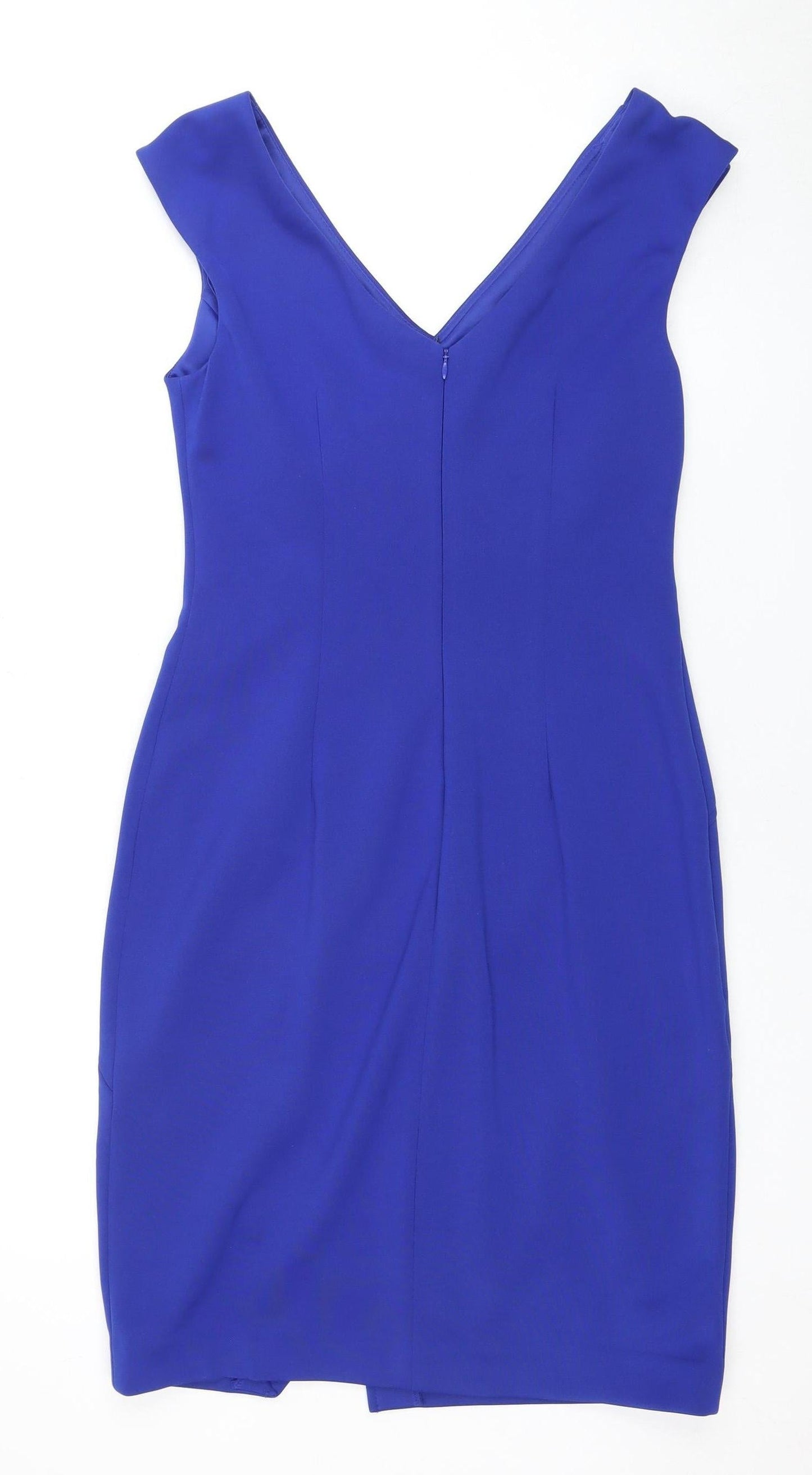 Maggie London Women's Blue Sheath Dress Size 10