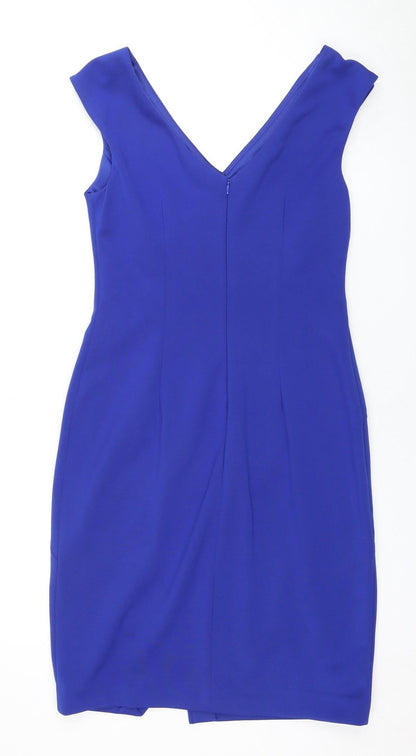 Maggie London Women's Blue Sheath Dress Size 10