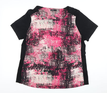 Autograph Women's Pink Geometric Short Sleeve T-Shirt