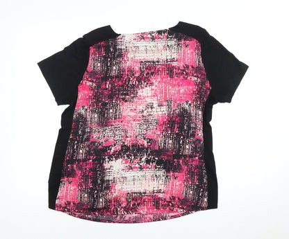 Autograph Women's Pink Geometric Short Sleeve T-Shirt