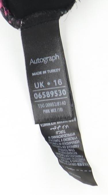 Autograph Women's Pink Geometric Short Sleeve T-Shirt