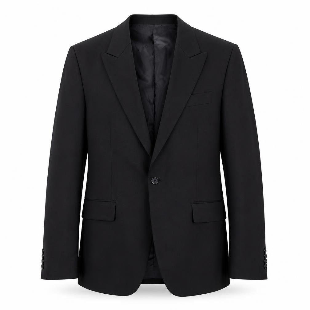 Mens UK Size 42 Zara Regular Black Suit Jacket