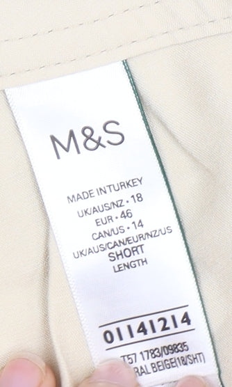 Womens UK Size 18 Marks and Spencer  Cargo Beige Trousers