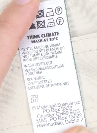 Womens UK Size 18 Marks and Spencer  Cargo Beige Trousers