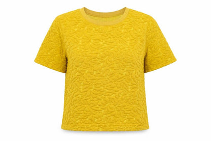 Womens UK Size S H&M Yellow Jersey Blouse
