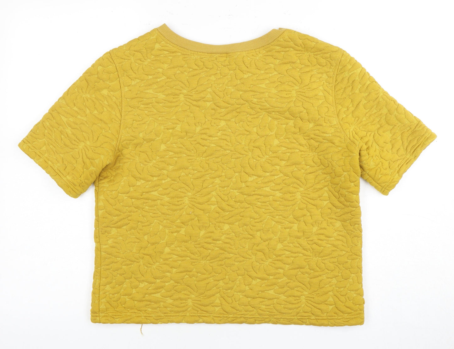 Womens UK Size S H&M Yellow Jersey Blouse