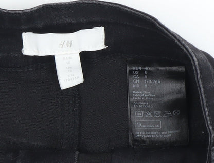 Womens UK Size 12 H&M  Skinny Black Jeans