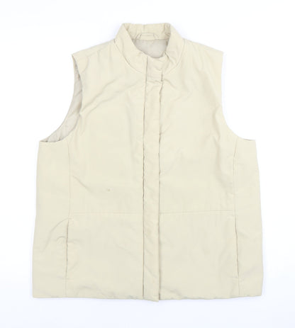 Women's Beige Puffer Waistcoat Size 14 Regular