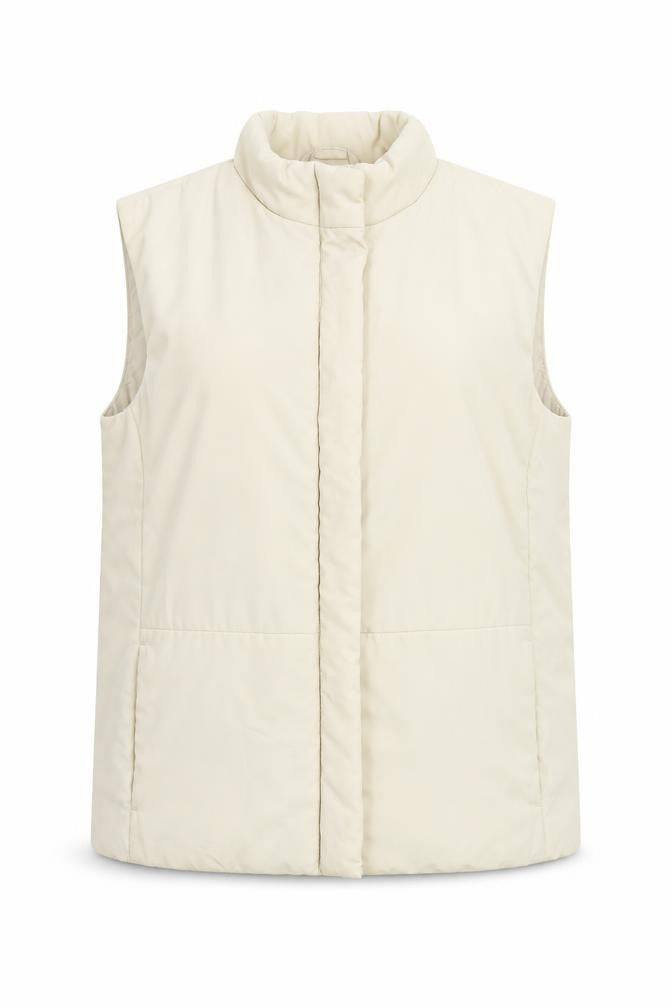 Women's Beige Puffer Waistcoat Size 14 Regular