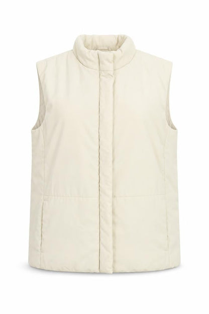 Women's Beige Puffer Waistcoat Size 14 Regular