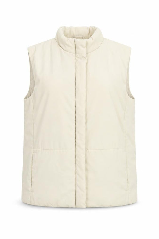 Women's Beige Puffer Waistcoat Size 14 Regular
