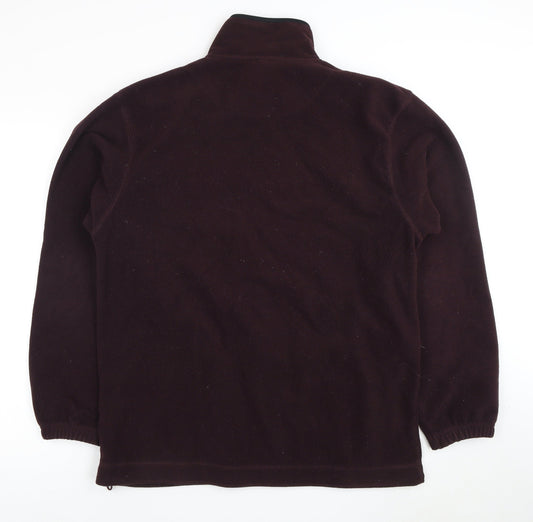 Zantos Men's Purple Fleece Jacket L Casual Zip