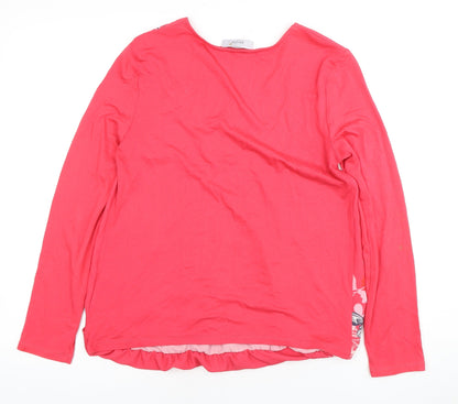 Marks and Spencer Women's Pink Floral Wrap Blouse Size 10