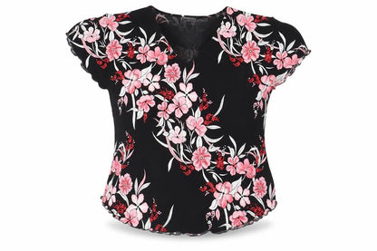 Womens UK Size L BASSINI Black Basic Blouse