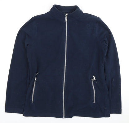 Bonmarché Women’s Blue Fleece Zip Jacket Size 10