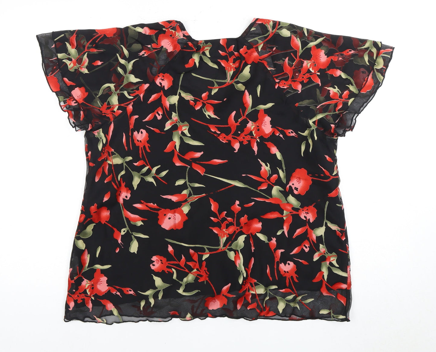 Womens UK Size 18 BM Multicoloured Basic Blouse