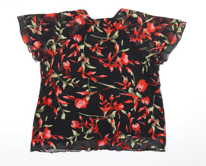 Womens UK Size 18 BM Multicoloured Basic Blouse