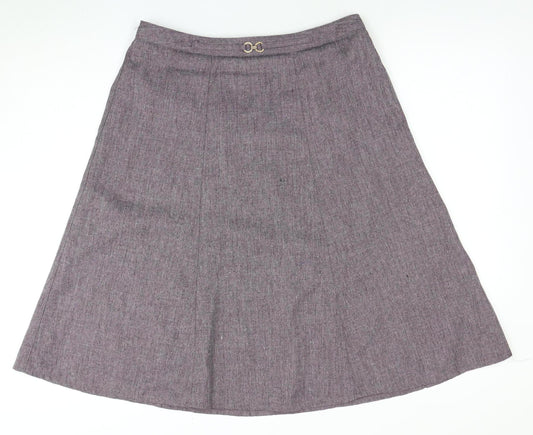 Damart Women's Grey A-Line Skirt Size 18