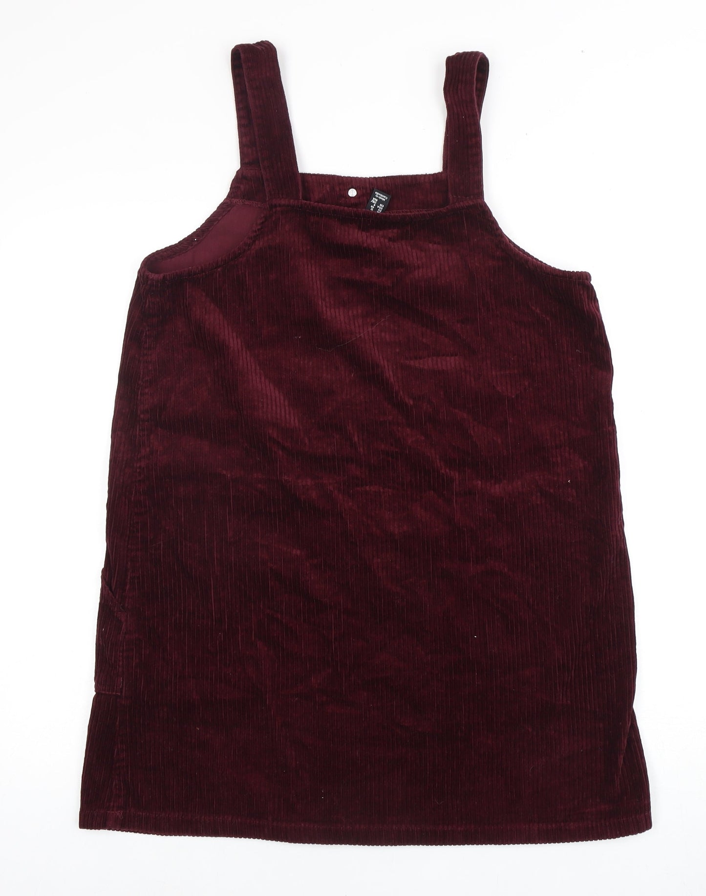 New Look Women's Brown Corduroy Pinafore Dress Size 12