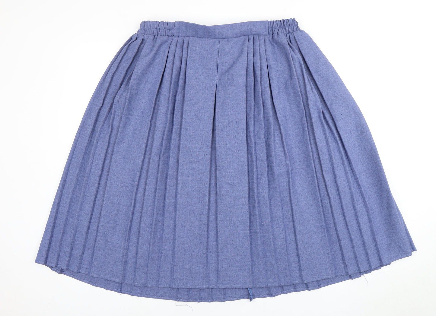 Emma Collection Women's Blue Pleated Skirt L