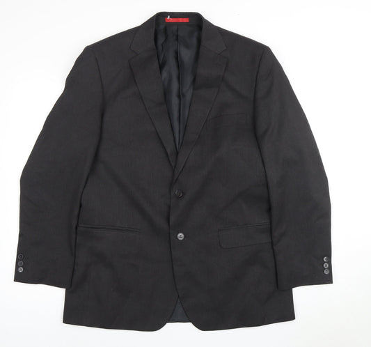 Mens UK Size 42 Burton Regular Black Suit Jacket