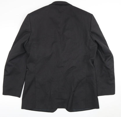 Mens UK Size 42 Burton Regular Black Suit Jacket