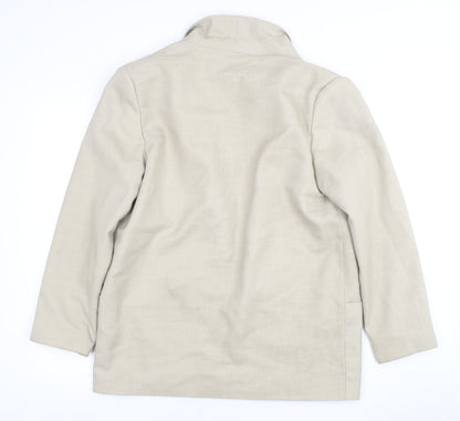 C&A Women's Beige Long Sleeve Blazer Size 46
