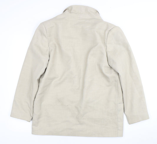 C&A Women's Beige Long Sleeve Blazer Size 46