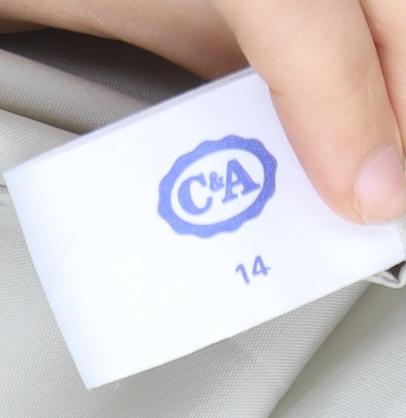 C&A Women's Beige Long Sleeve Blazer Size 46