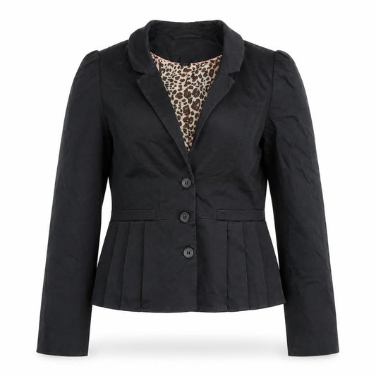 H&M Women's Black Blazer, Size 8, Regular Fit