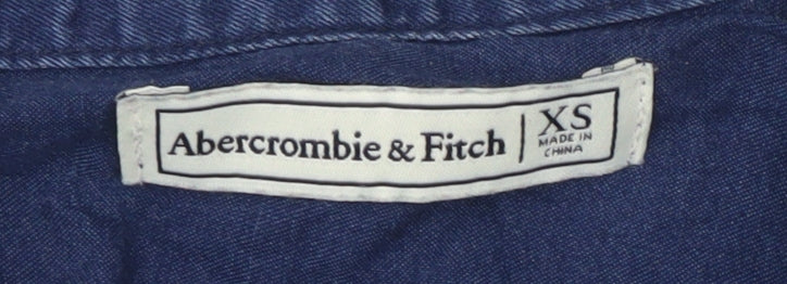 Abercrombie & Fitch Women's Blue XS Button-Up Shirt