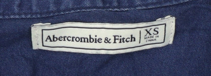 Abercrombie & Fitch Women's Blue XS Button-Up Shirt