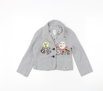 Gap Kids Grey Pinstripe Blazer for Girls - Size S