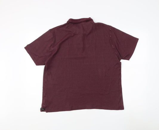 Colin Montgomerie Men's Polo Shirt, Large, Red