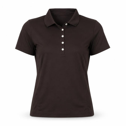 Womens UK Size M Nike Brown Basic Polo