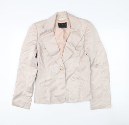 Coast Beige Women's Blazer, Size 12, Notch Lapel