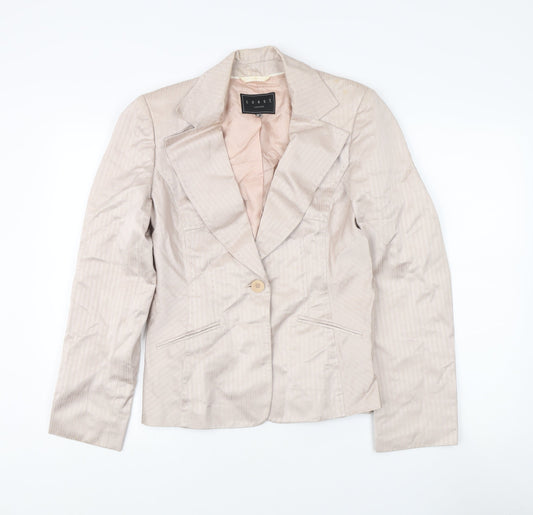 Coast Beige Women's Blazer, Size 12, Notch Lapel