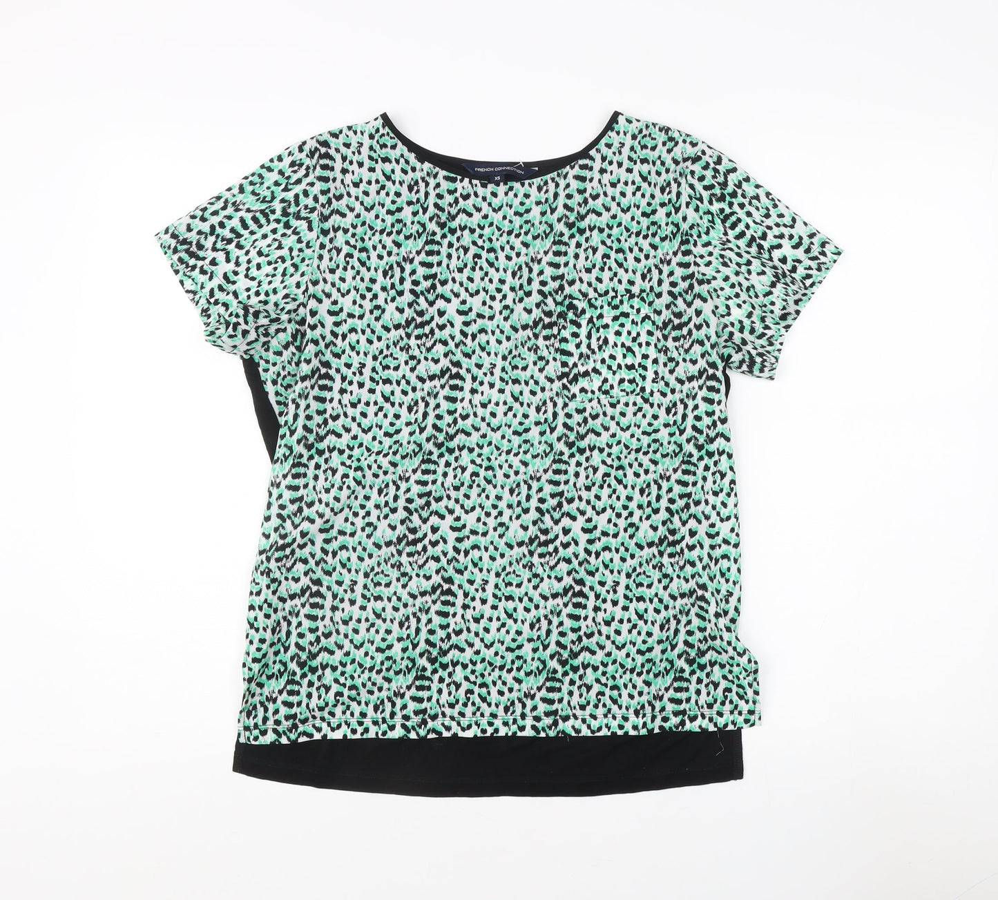 Womens UK Size XS French Connection Multicoloured Basic T-Shirt