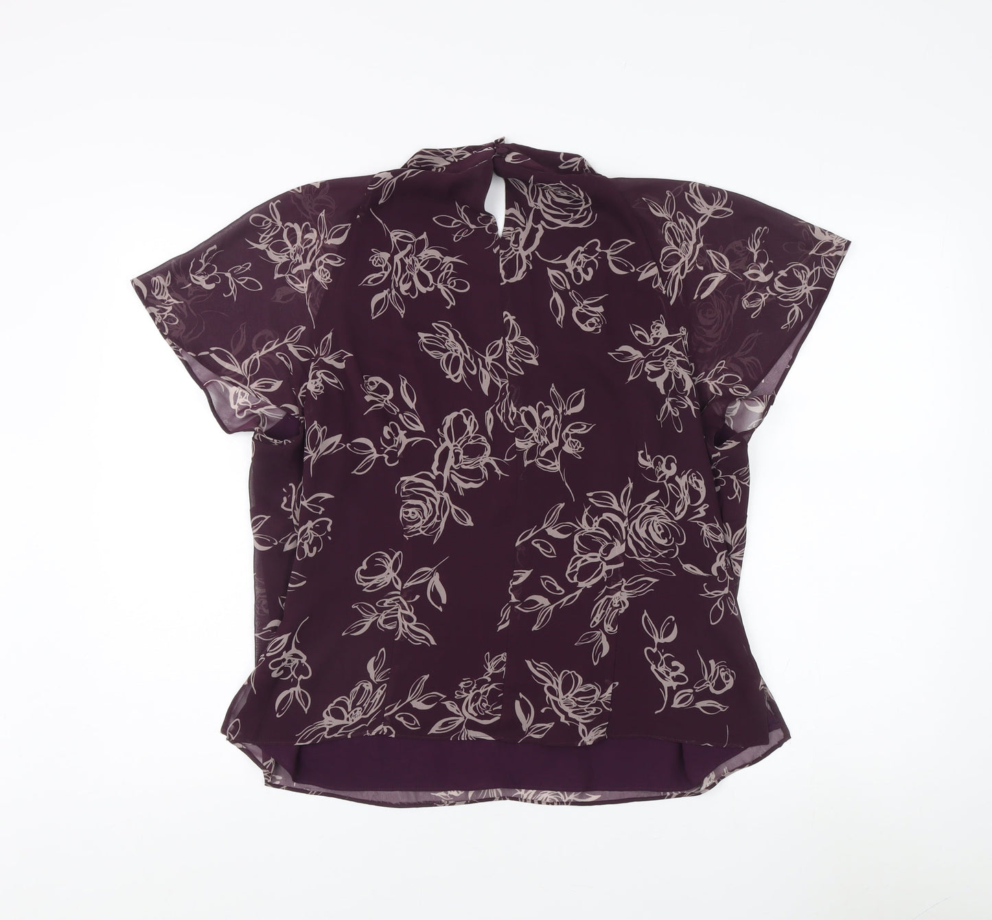 Jacques Vert Women's Purple Floral Blouse Size 18