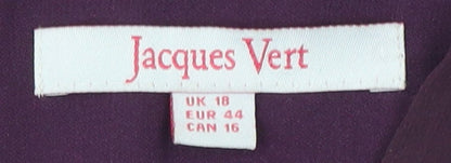 Jacques Vert Women's Purple Floral Blouse Size 18