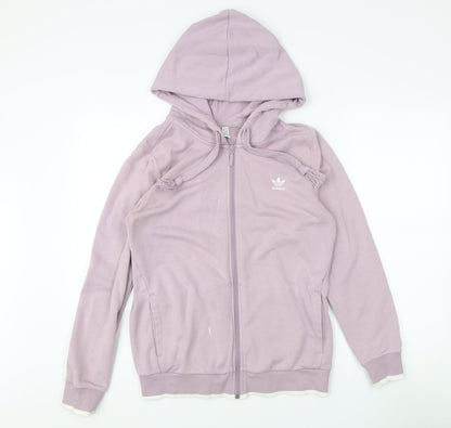 Adidas Purple Women's Full Zip Hoodie UK 16