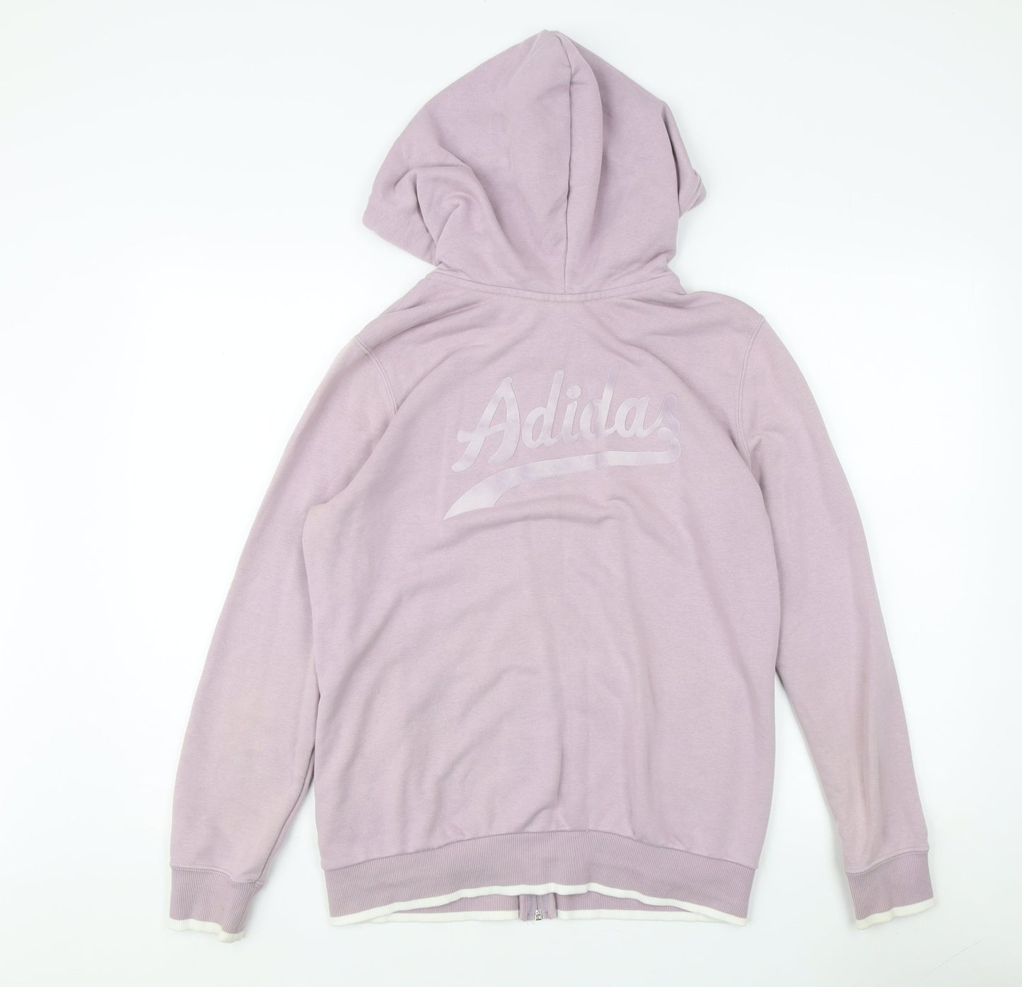 Adidas Purple Women's Full Zip Hoodie UK 16