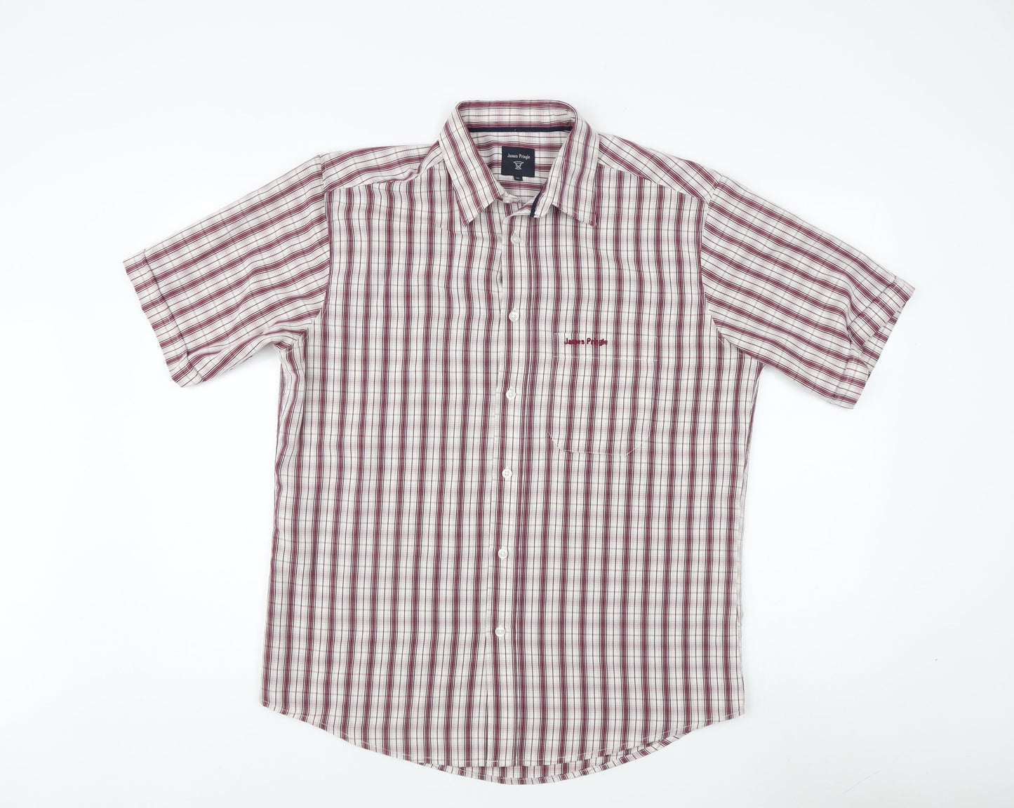 James Pringle Men's Multicoloured Plaid Shirt, M